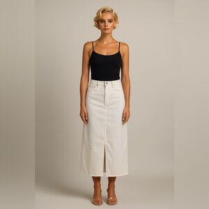 Oat New York White Maxi Skirt